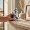 3D-gedruckte Skulptur-Figuren von Vater und Sohn, die sich umarmen, Matt-weiße Heim-Tischdekoration, Sentimentales Geschenk für Papa vom Sohn zum Vatertag,