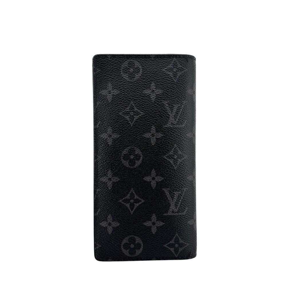 

LOUIS VUITTON M61697 Monogram Eclipse leather Portefeuille Plaza Purse black leather Used