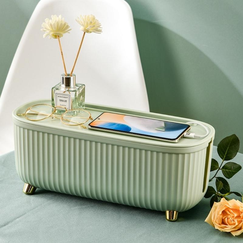 Stylish Cable Organizer Box For Living Room Bedroom Desk Router Board Bracket Large Capacity Socket Storage Case