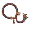 Tibetan Braided Five-Color Mantra Bracelet – Red, Adjustable, Couple Style
