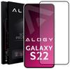 Tempered Glass for Alogy Full Glue Case Friendly for Samsung Galaxy S22 Black