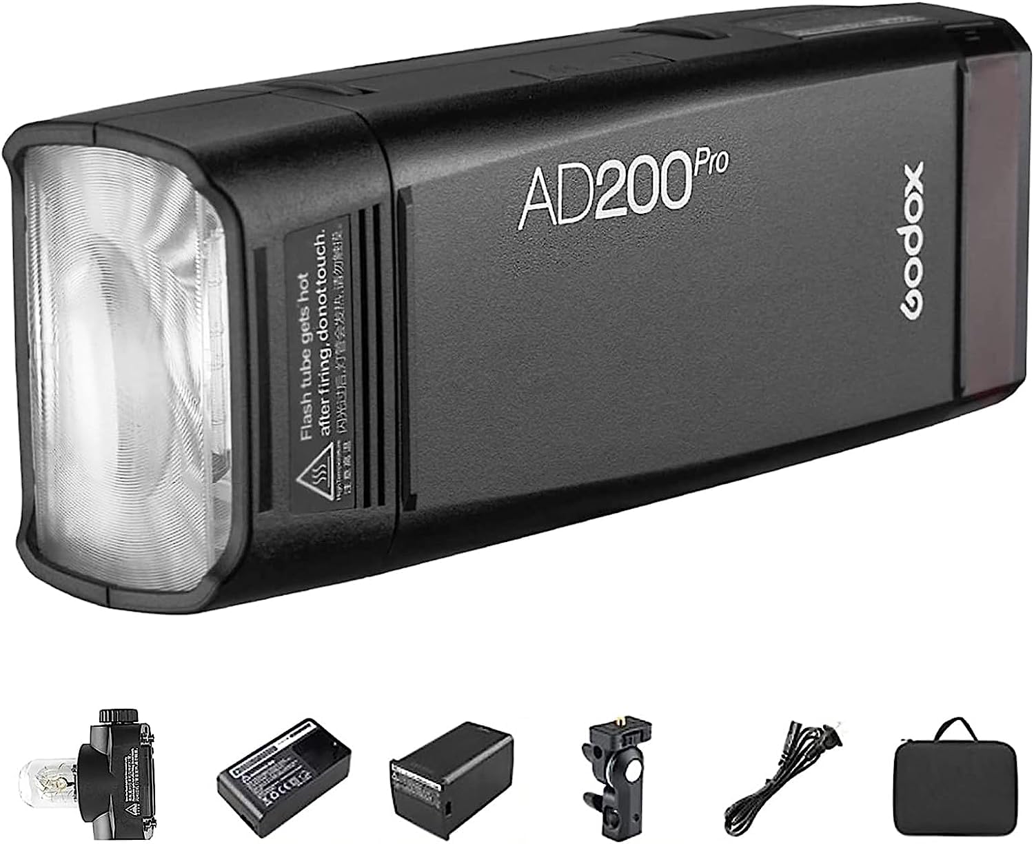 

Godox AD200Pro Flash Strobe with Godox Wireless Wireless Precise Dimming 81 Two Lamp High Compatible with and Pentax Cameras 2.4GX System, Control,