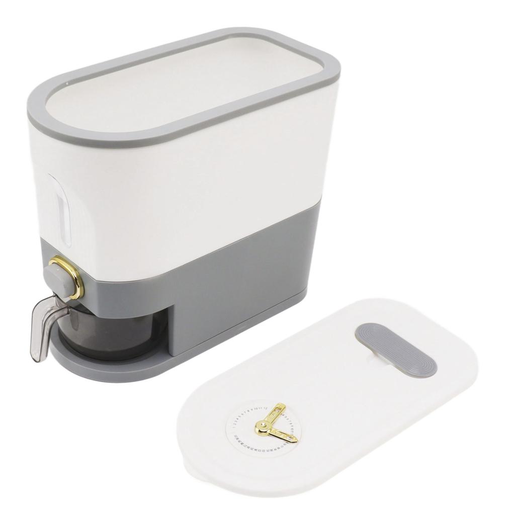 Rice Dispenser Box Grain Food Storage Container Airtight Large Capacity for Home Kitchen