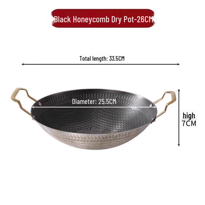 

ZISIZ Universal Stainless Steel Honeycomb Non-Stick Dry Pot