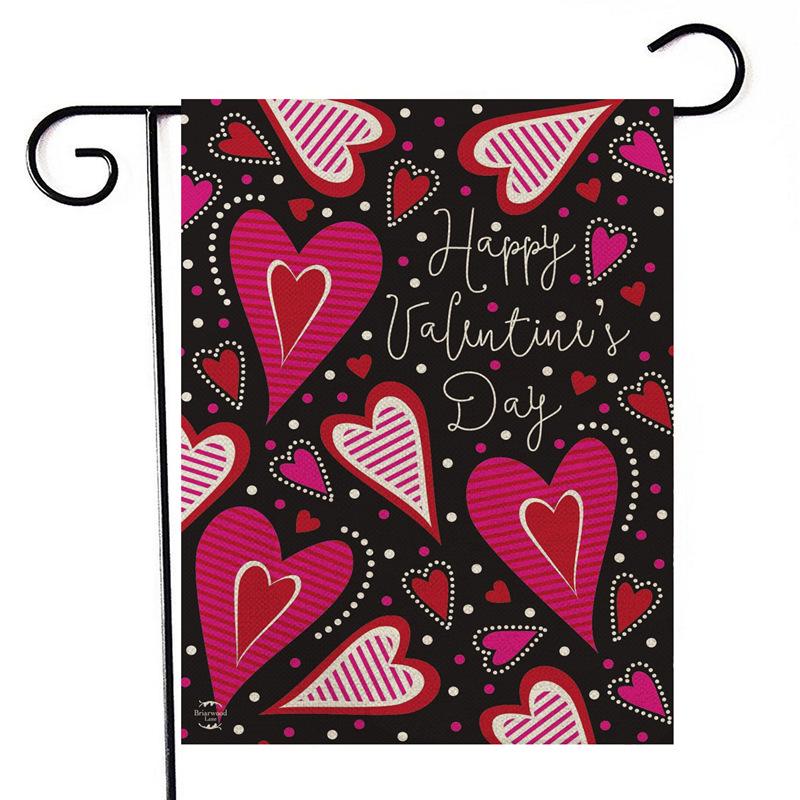 Valentine's Day Double-Sided Garden Flag - Love Pattern Bestseller