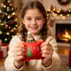 Bear Squeeze Toy Christmas Tomato for Stress Relief, Cute TPR Decompression Sensory Fidget Relievers Figure with Festive Decoration Holiday