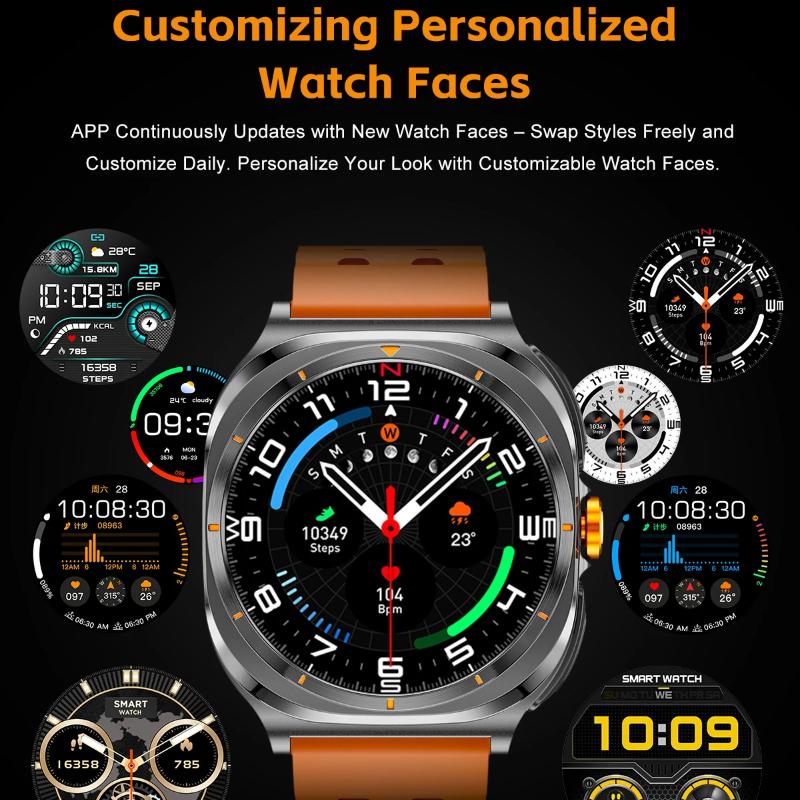 2025 New Smart Watch 2 In 1 Earphone Smartwatch Bluetooth Call for Men Watch Navigation Heart Rate Monitor Sports Music SmartWatch