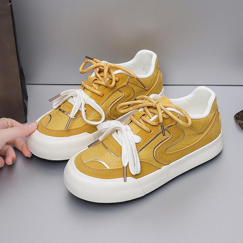 66 trendy shoes niche retro red women's shoes new board shoes girls white shoes versatile casual shoes