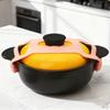 Universal Crockpot Lid Holder No-Spill Design Reusable Elastic Self-Lock Silicone Tie  for 6/7/8 Quart Pots