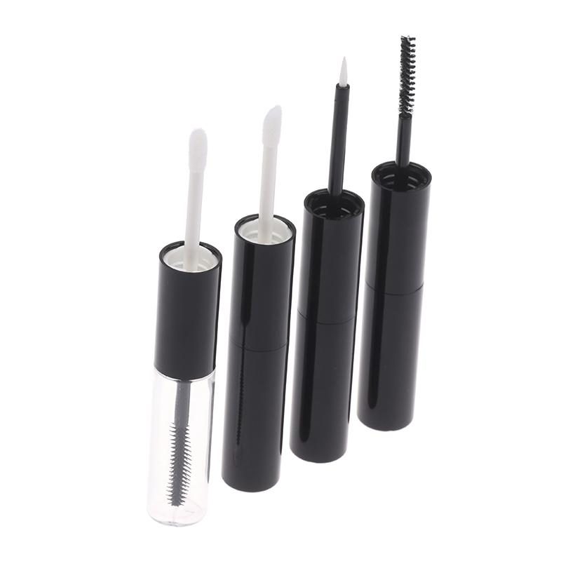 Double-Ended Empty Mascara Tube Eyeliner Lip Gloss Tubes With Wand Applicator Eyelash Cream Container Plastic Lipstick Lip Balm