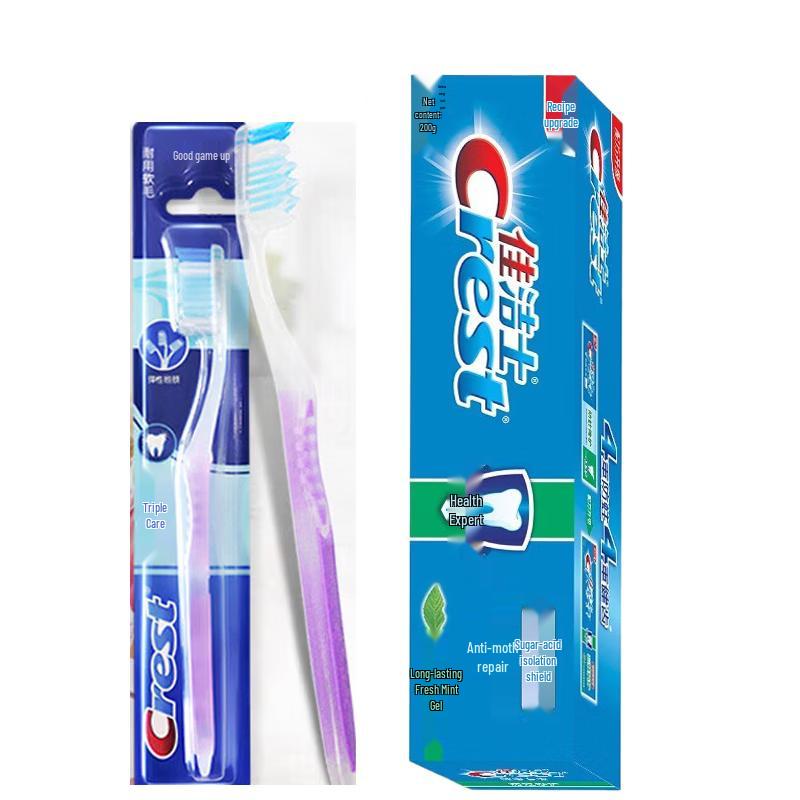 Crest Triple Care Toothbrush and Anti-Cavity Toothpaste Combo