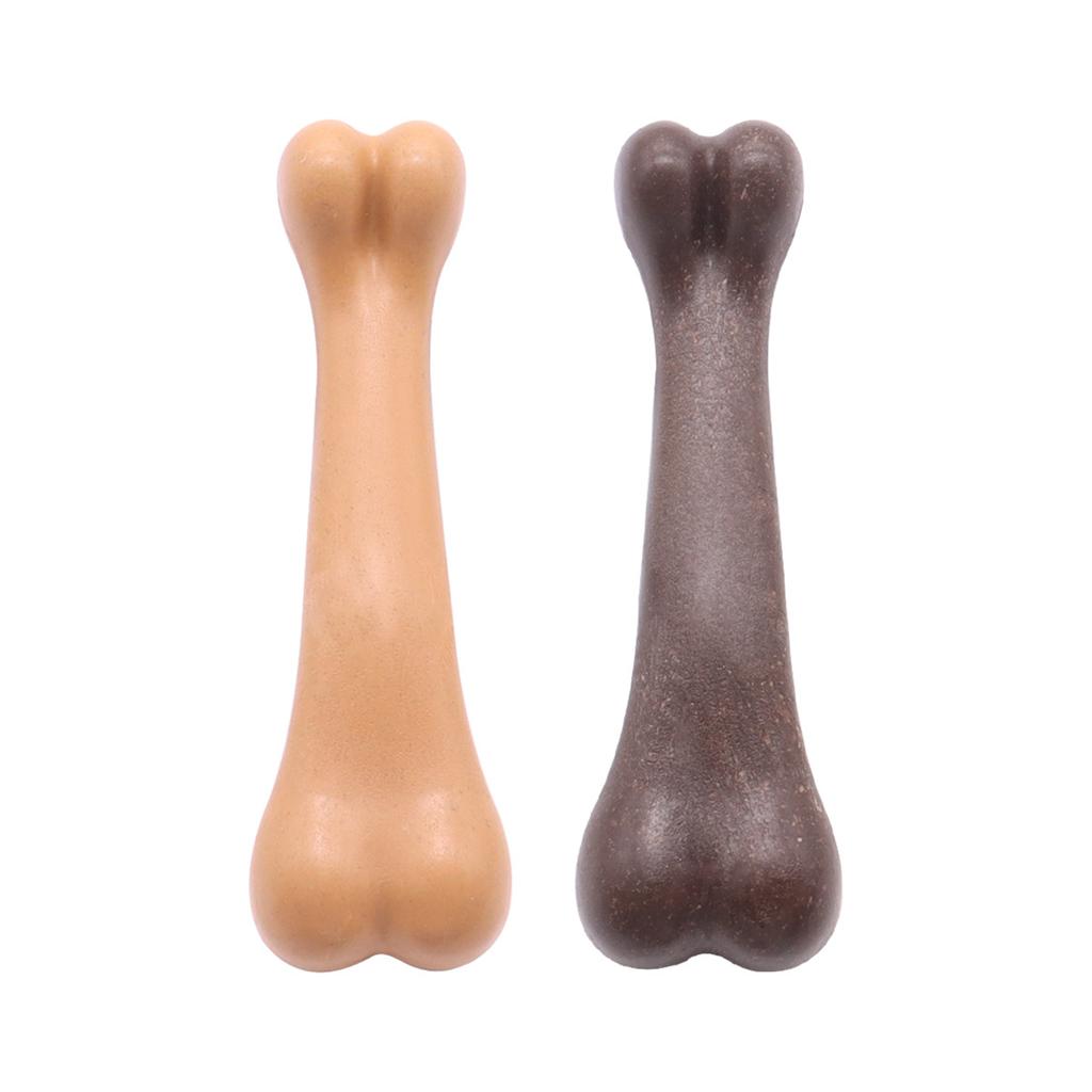 Durable Dog Chew Toy Beef Flavor Realistic Bone Shape Pet Chewing Stick Interactive Durable Dog Toy for Teeth Cleaning and Entertainment