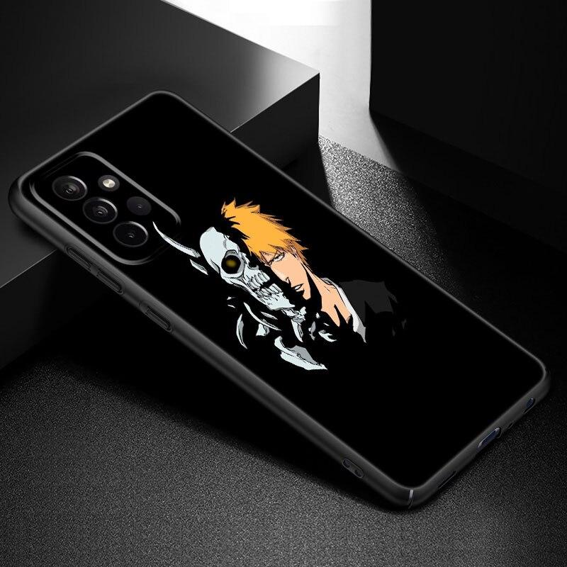 Anime BLEACHS Telefon Fall Für Samsung Galaxy A21 A30 A50 A52 S A13 A22 A32 A33 A53 A73 5G A11 a12 A31 A51 A70 A71 A72 Schwarze Abdeckung