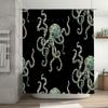Ocean Wave Shower Curtain Fish Pattern Sea Life Decor Bathroom Curtains Waterproof Coastal Home Decor Artistic Print Shower Line