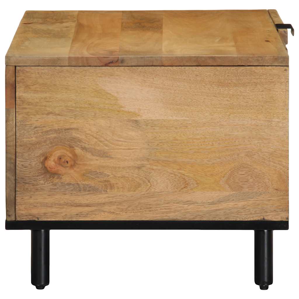 Coffee Table Brown 80 x 50 x 40 cm Solid Mango Wood