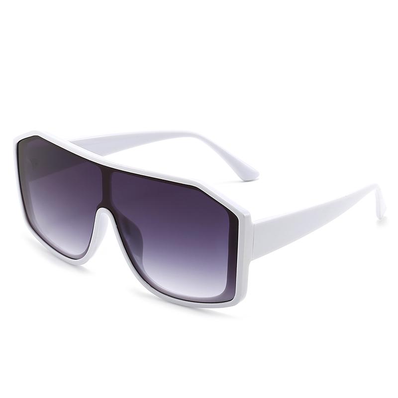 New Style Large-frame One-piece Sunglasses For Fashionable Street Photography Trendy Sunglasses With an Instagram Vibe For Women