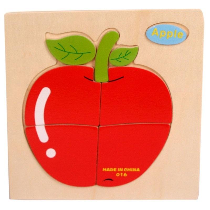 Wooden 3D Puzzle Jigsaw Wooden Toys For Children Cartoon brain teaser Puzzles Intelligence Kids Toys