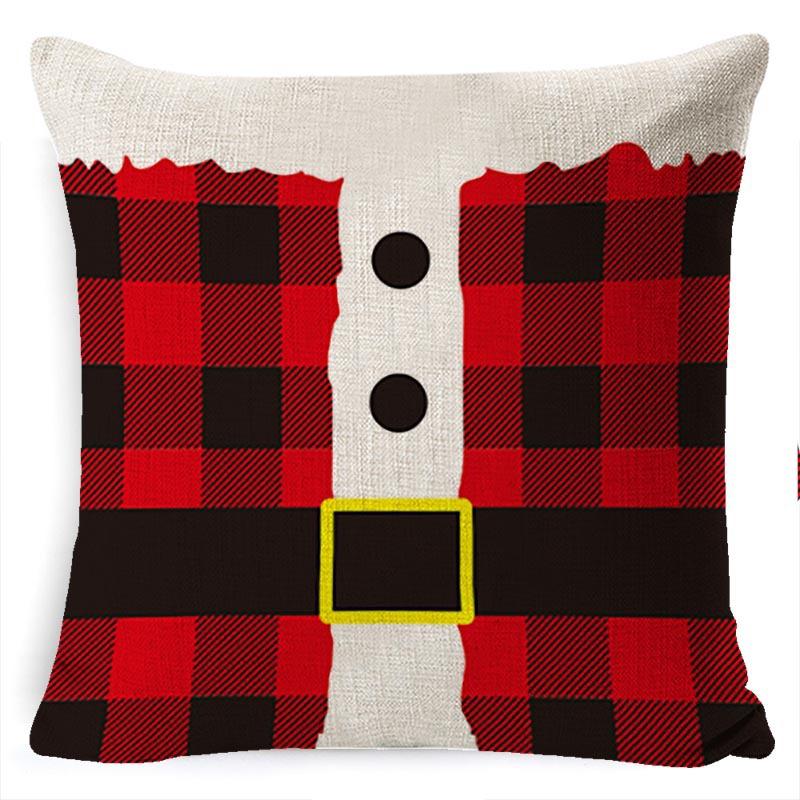 Federa Cuscino di Natale Fiocco di Neve Alce Albero di Natale Stampa Federa Cuscino Stile Nordico
