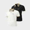2 Pack Mens Casual Polo Shirts - Short Sleeve Golf Shirts for Men Fashion Button Tops Black Work T Shirt