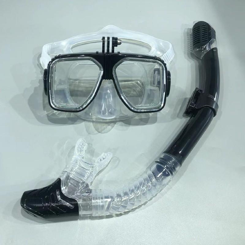 Snorkel Mask Anti-Fog Diving Glasses Professional Snorkeling Gear Swimming