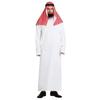 Rotes Kopftuch Arabisches Gewand Set Cosplay Halloween Kostüme Einzigartiges Arabisches Scheich Outfit Messe Party