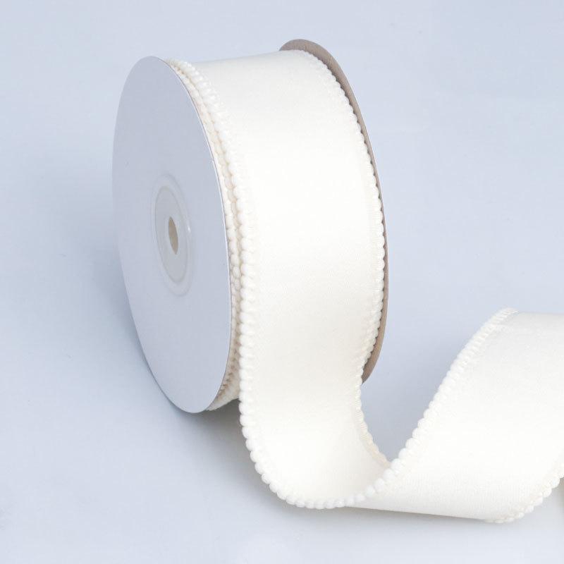 Handmade Romantic and Cozy Solid Color Lace Polyester/cotton Ribbon Handmade DIY Bow Hair Accessories Baking Birthday Cake Handbag Decorative Ribbon