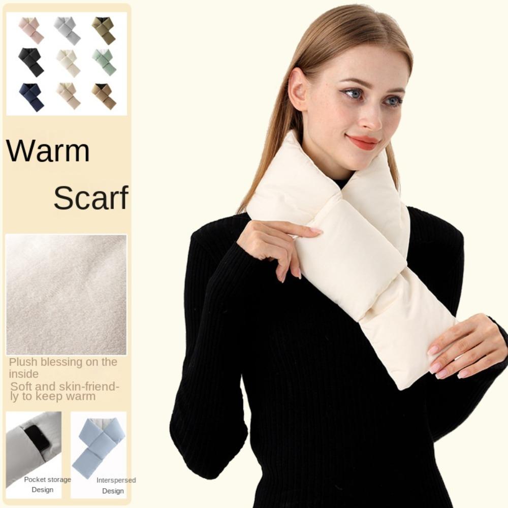 Windproof Winter Mouth Loan Scarf Warm Skiing Scarve Down Cotton Scarf  Outdoor Sports