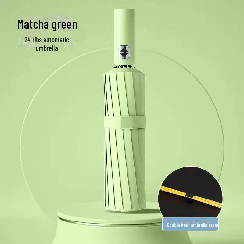 Automatic UV Protection Umbrella: Enlarged, Thickened, Reinforced, Sunny & Rainy Dual-Use for Students, Women, and Men