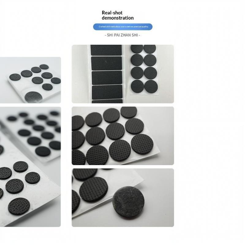 4/8/12/16/18Pcs Furniture Foot Pads Self Adhesive Non Slip Grid Chair Table Leg Protector Noise Reduction Pad Protector Hardware