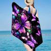 Purple Butterfly Dreams Beach Towel, Super Soft Microfiber, Gift for Her/Him, Birthday, for Pool, Beach, Travel, Home Decor Fan gifts