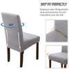 Universal Knitted Elastic Chair Covers Geometric Jacquard Dustproof Stretchable for Home Hotel Banquet
