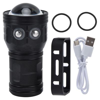 IPX8 Wasserdichte Taschenlampe Tauchfülllicht Unterwasser 80m Fotografie-Taschenlampe für Outdoor-Angeln