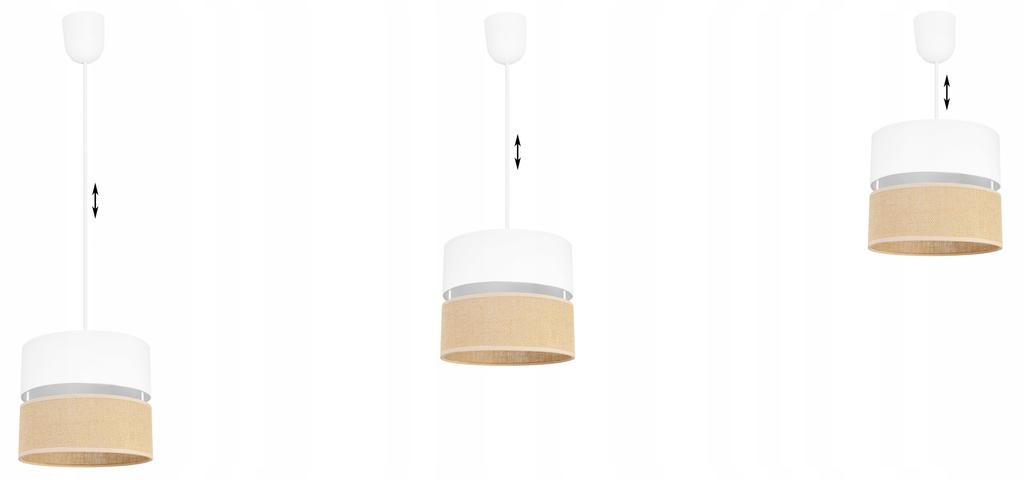 Hanging Lamp, Ceiling Chandelier, Lampshade 20 Cm White
