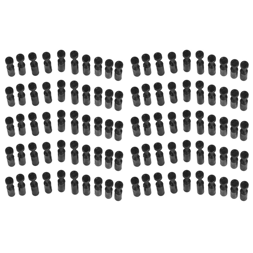 100Pcs End Plug Pneumatic Composite Pipe Connector Quick Connect Plug Pushin Tube Fitting