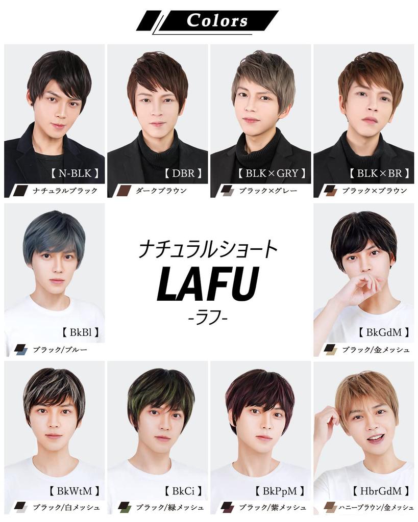 short Korean idol for men and with wig heat natural natural [TefuRe] Men's wig, short, natural, men's wig, wig, hair, boys, Korean, style, mesh,