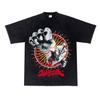 Heavy Anime Ultraman Monster Washed Old American Street Ins Super Hot Men and Women Short Sleeved T-shirt
