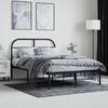 VidaXL Metal Bed Frame with Black Headboard 120x190 Cm 353632
