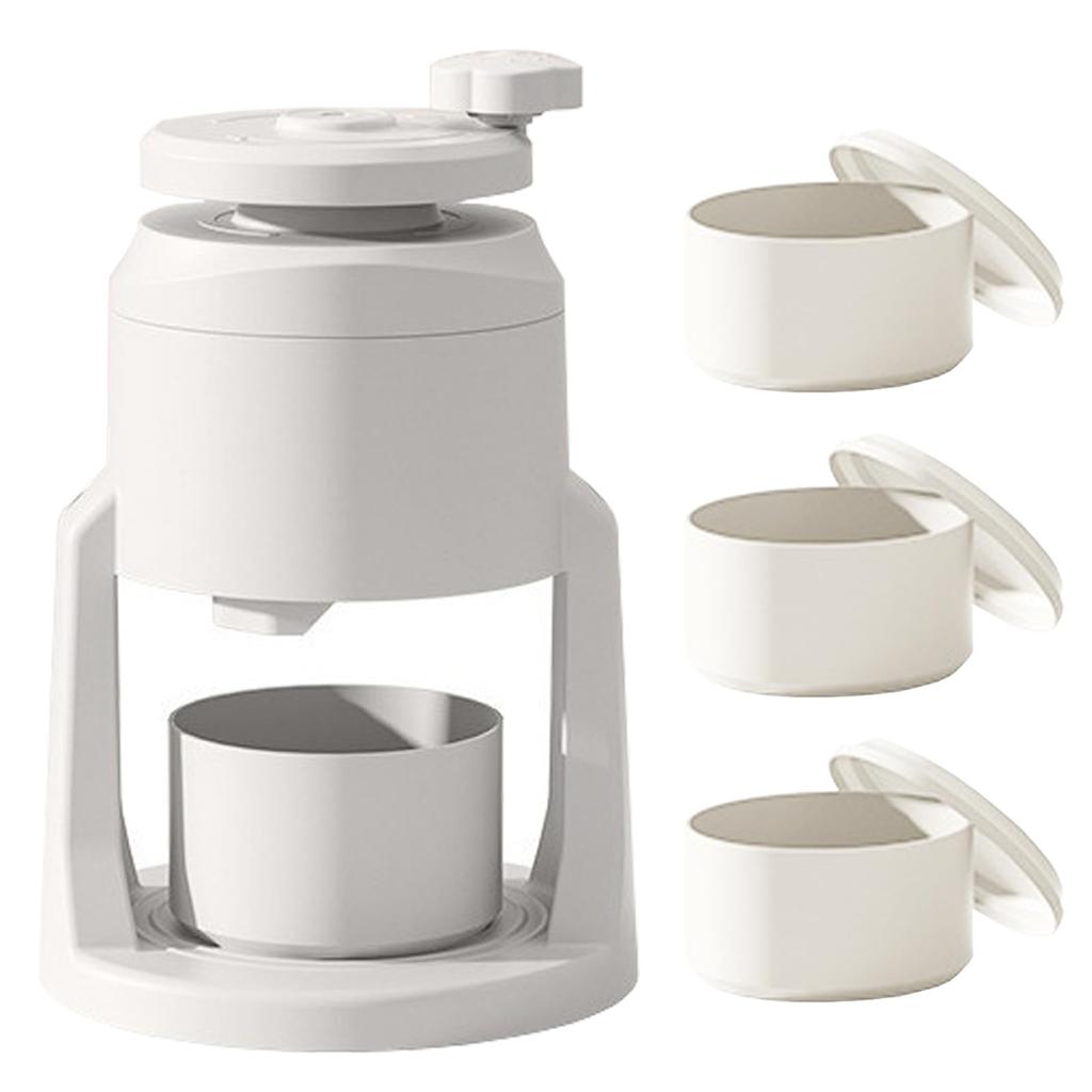 Manual Shaved Ice Ice Crusher with 4 Ice Rapidly Crushes Ice for Chilled Fluffy and Thick Easy to Make Shaved Easy to Ideal for Home Use Maker, Trays,