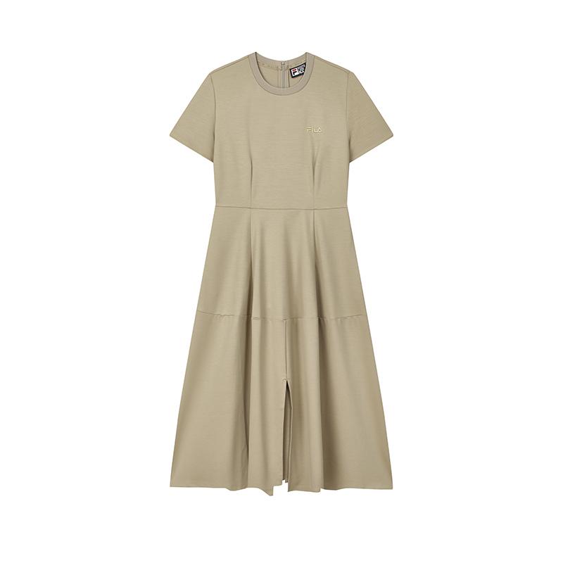 

Fila Деловое Минималистичное Модное Платье с Коротким Рукавом Женские платья Светло-Шоколадное F51W439301FBN M