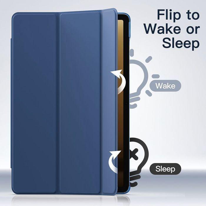 Coque + Verre Trempé - BOOLING - Samsung Galaxy Tab S9 - Antichoc - Emplacement Stylet - Bleu Marine