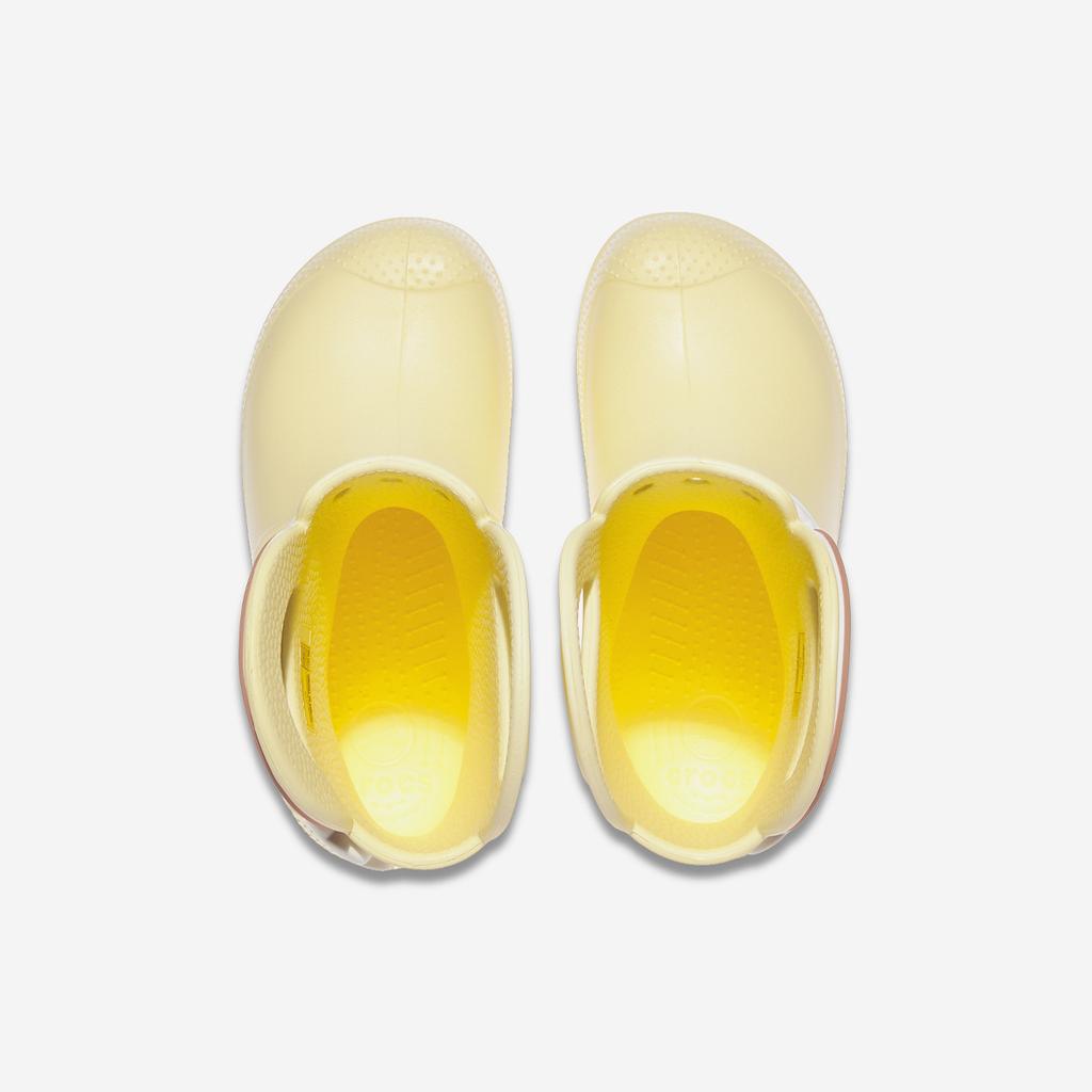 Crocs Handle It Rainbow Rain Boots Kids [CRS211117-BUTTERCREAM]