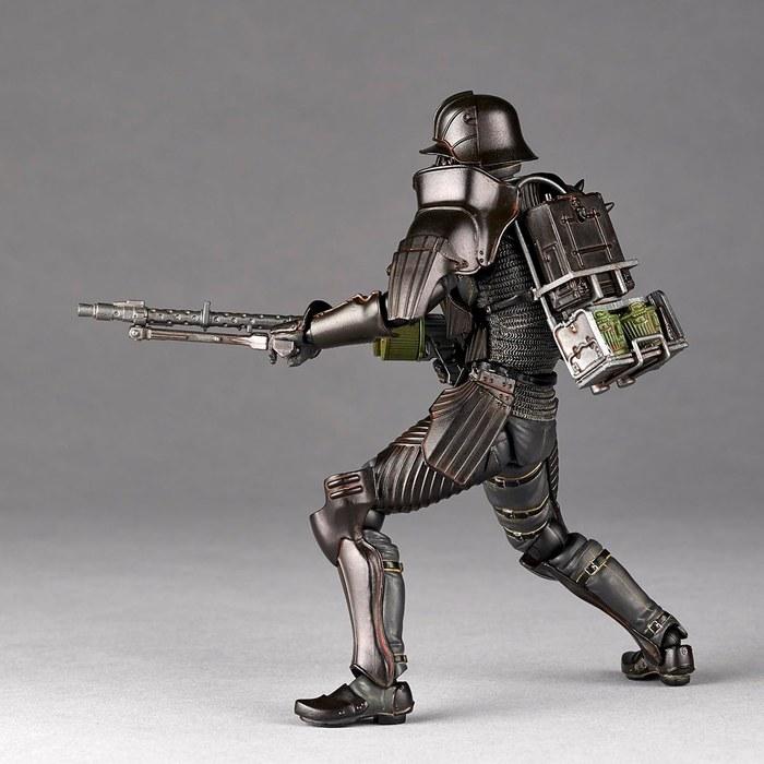 Kaiyodo Takeya-shiki Jizai Okimono Protect Gear "34-shiki Special Increased Armor" Black Ver. Approx. 150mm tall, 1/NS scale, PVC & ABS,