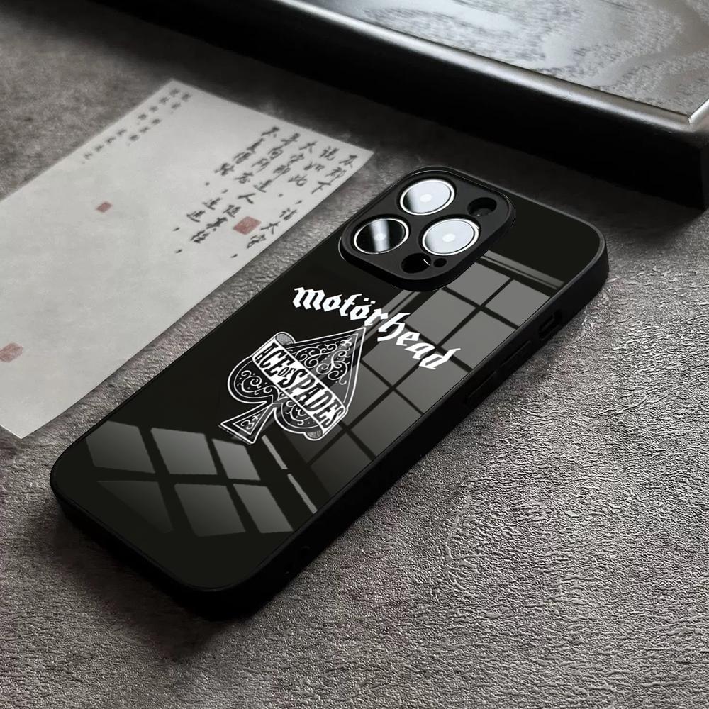Band M-Motorhead Phone Case For 17 Pro Max IPhone 16 Pro 15 12 11 13 Mini X XR XS 14 Plus SE Glass Cover