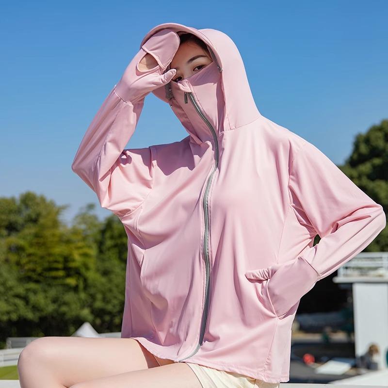 Sunscreen clothing women's 1011 new ice-feeling breathable jacket ice silk sunscreen shirt summer UV protection sunscreen clothing blouse