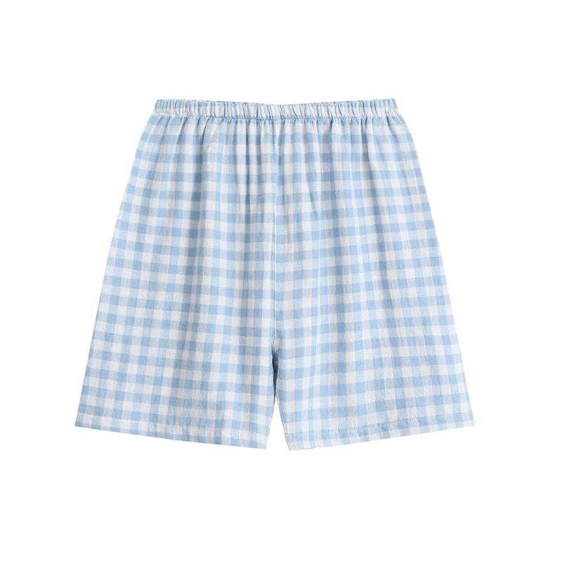 Muji-Style All-Cotton Double Gauze Pajama Shorts for Women & Men