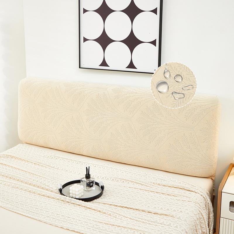 Stretch Bed Headboard Cover Elastic All-inclusive Bed Head Cover Jacquard Headboard Cover Dustproof Bedroom Bedhead Cover
