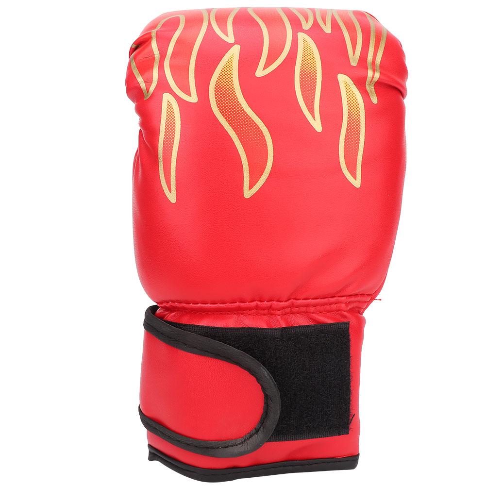 

1 Pair Kids Children PU Kick Boxing Gloves Karate Muay Thai Guantes Sanda Training Equipmentred for children красный