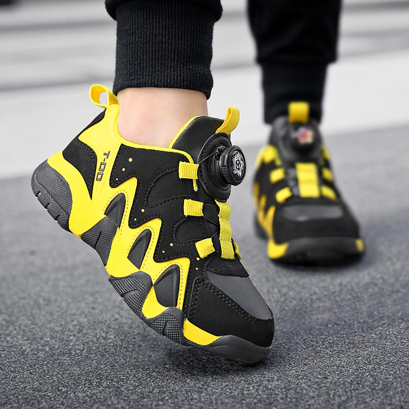 28-40 Children's Plus Size Simple and Stylish Rotating Buckle Outdoor Sports Shoes Casual Shoes Running Shoes