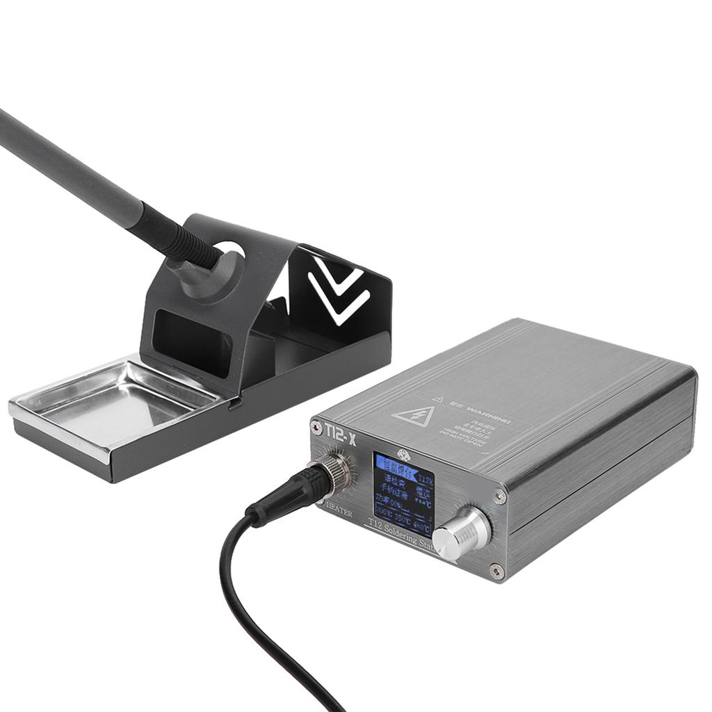 Stație de fier de lipit T12‑X cu afișaj digital Instrument de reparare a telefoanelor mobile de reluare pentru sudare