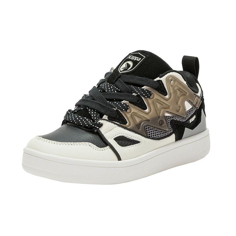 Coppolella X Kappa Street Dominance Skateboard Sneakers 2.0 Durable Low-Top Unisex sneakers White Black Brown K0CY5CS21-0106A